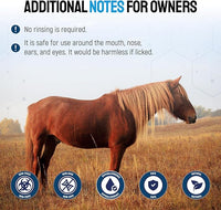 Horse Wound Care Spray with Silver – Wounds, Scratches, Cuts, Abrasions, Itching, Hot Spots, Skin Irritation – First Aid Solution and Breeds – 4 Oz