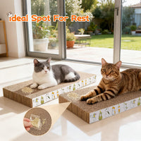 PatiencET Cat Scratch Pad with Box - Flat - 2 Pack - image 4