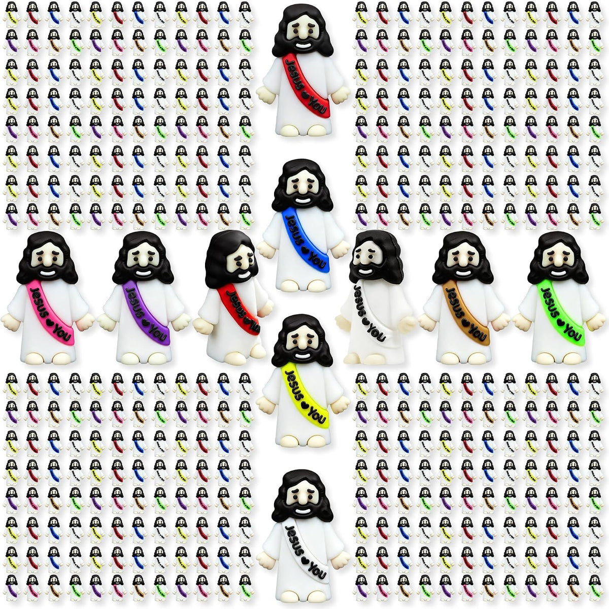 100 Pcs Mini Jesus Figures - 8 Color*400