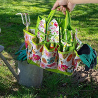 41-Piece Premium Gardening Tool Set, Stainless Steel Heavy Duty Gardening Tool Kit, with Non-Slip Rubber Grip, Storage Tote Bag, Outdoor Hand Tools, Ideal Gardening Gifts for All (Pink Floral)