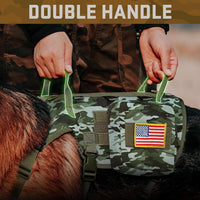 Forestpaw Tactical Dog Harness for Medium Dogs, Service Dog Vest - L:Chest 27-40",Fit 70-140lbs / Camouflage Green - image 3