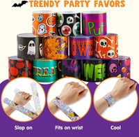 JOYIN 100 PCS Halloween Slap Bracelets for Kids - image 4