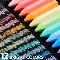 JOYIN 48 PCS Cone Shaped Washable Sidewalk Chalks Set, 12 Colors - image 4