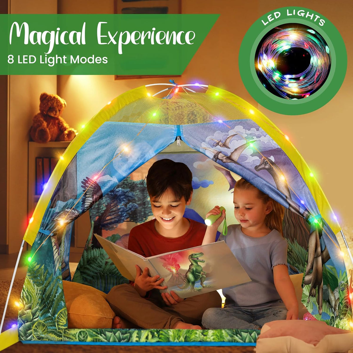 W&O Dino Super Dome with Roar Button, Dino Toys & LED Lights – Fun for Kids & Family - Dino Super Dome - image 2