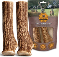 WhiteTail Naturals 12 Pack Whole Deer Antlers for Petite Dogs Up - 2X-Large (Pack of 2)