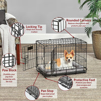 LifeStages by MidWest 36-Inch Double Door Crate, M-L Breeds - Double Door / Fits 22-inch Crate - image 4