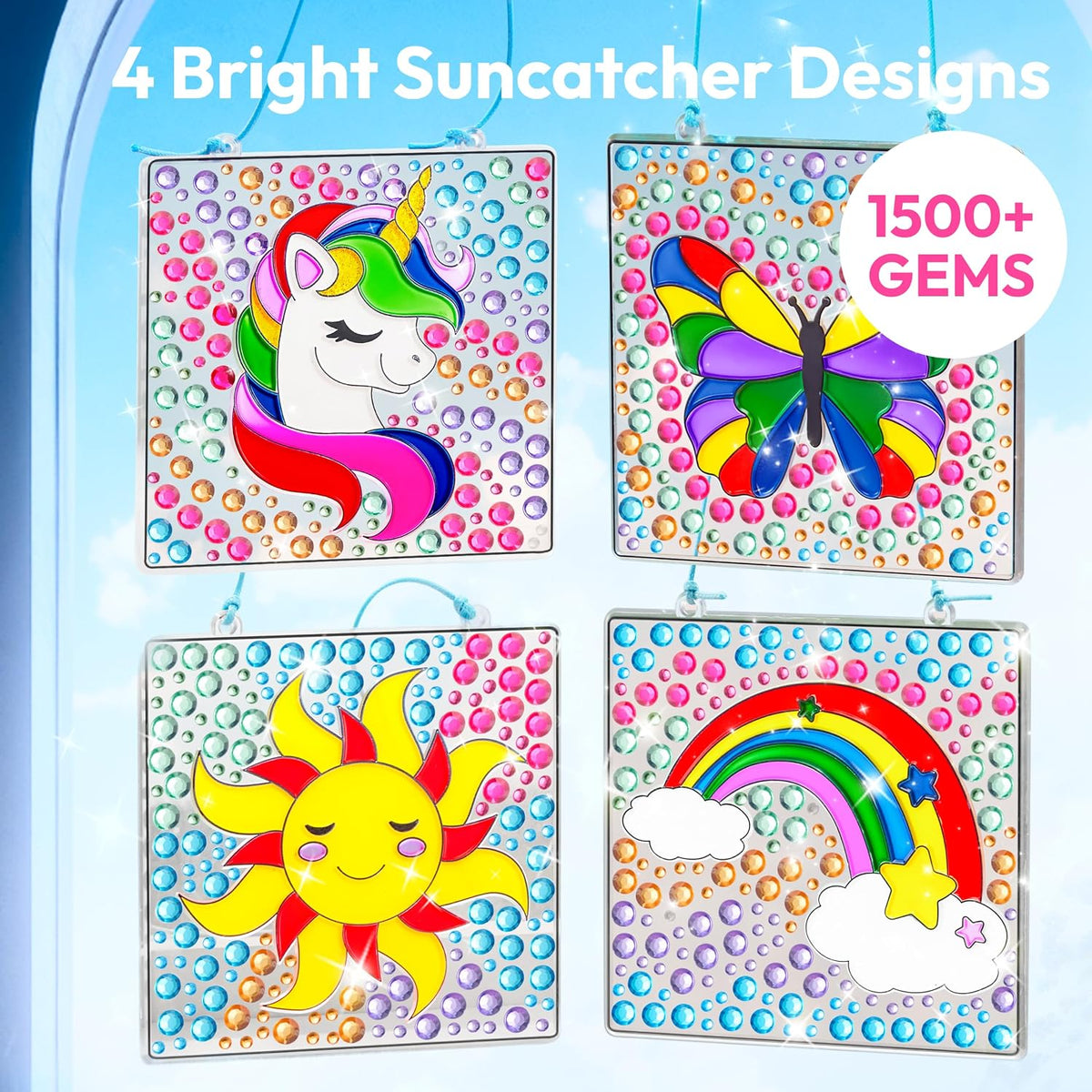 Klever Kits 4PCS Window Art Suncatcher Kits - Rainbow - image 2