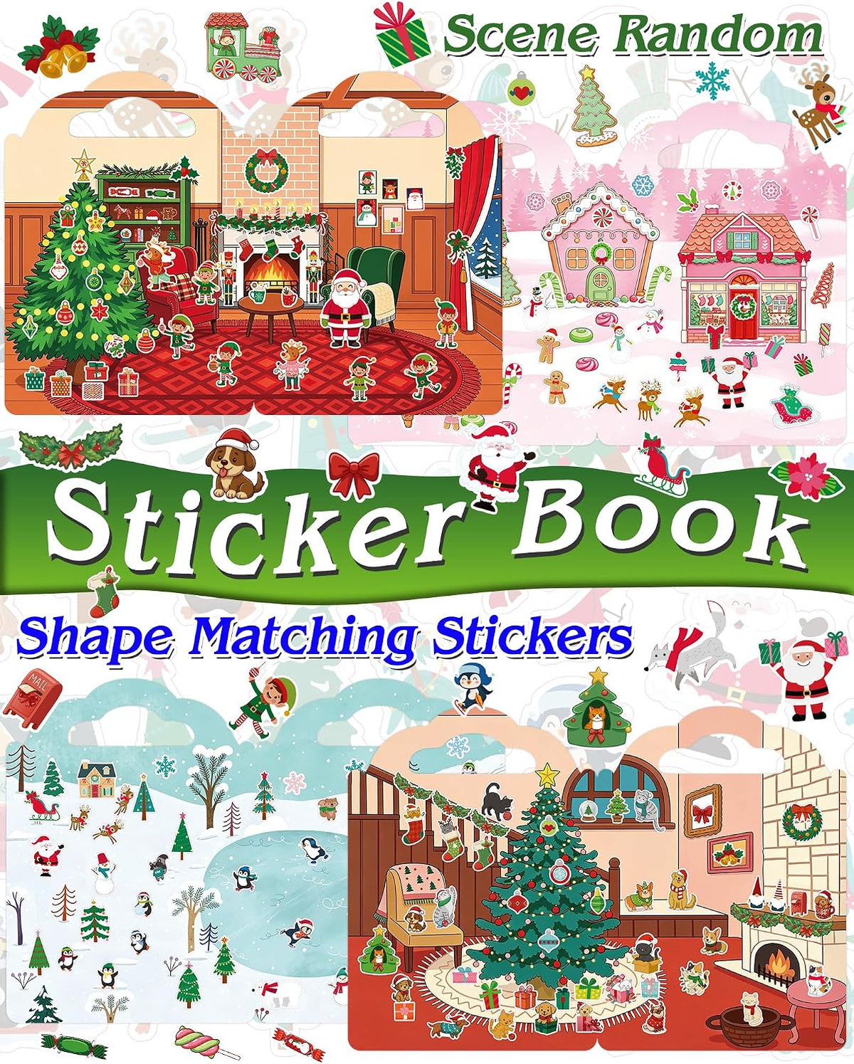 Cosomia 6 reusable puffy sticker books with princess, mermaid and garden themes - view 18