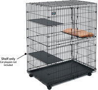 MidWest Homes for Pets Folding Metal Indoor Cat Playpen - Black / 23.3"L x 10.9"W x 1.0"H - image 2