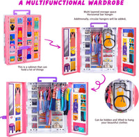 135 Pcs Doll Clothes and Accessories with Doll - MT003A - image 2