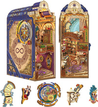 Tonecheer DIY Book Nook Kit 3D Wooden Puzzle Fairy Tale Miniature - Magical Library