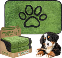 Reusable Dog Pee Pads, Washable Puppy Pads - Flannel / 18"x30"(pack of 2)