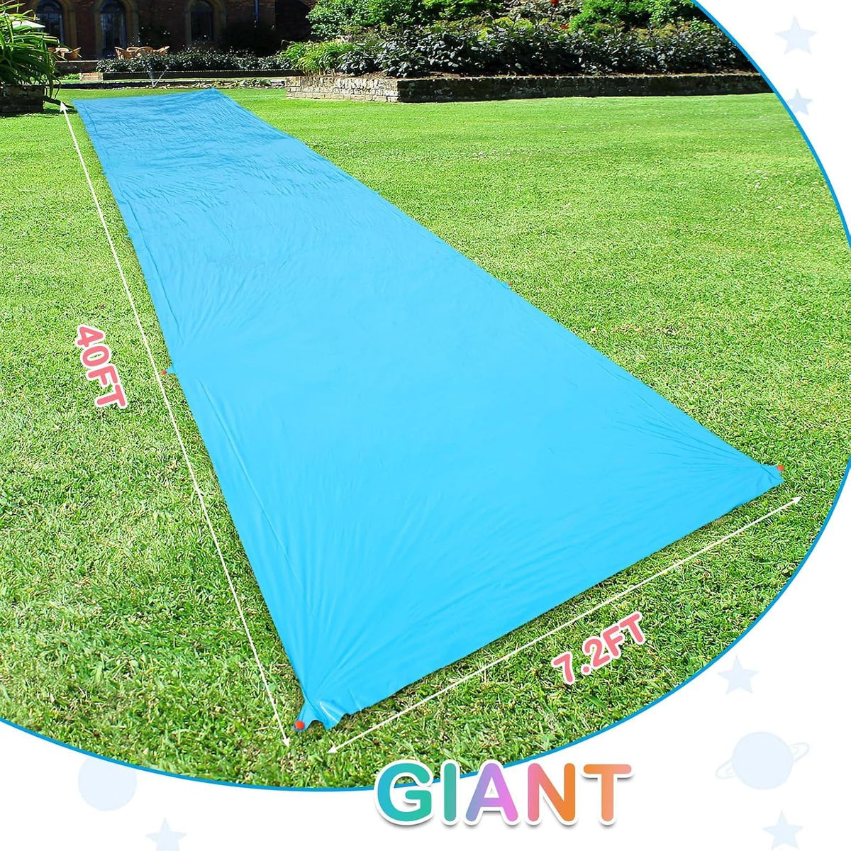 40FT Slip Lawn Water Slide, Giant Slip - image 2