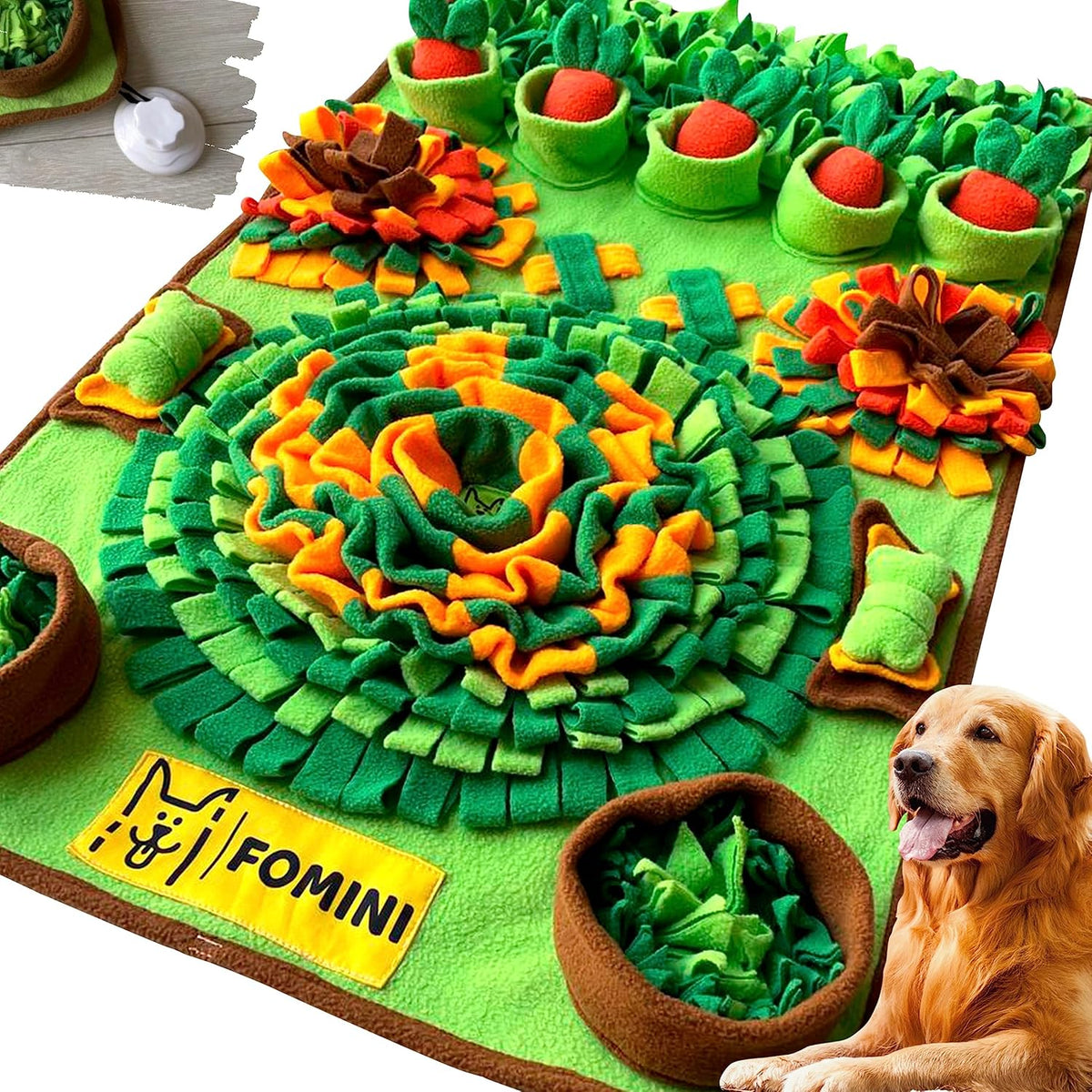 Snuffle Mat for Dogs, 33.5 x 19.7 Pet Food & Dog Feeding Mat