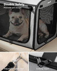 Dog Car Carrier Light Weight 24×17.7×20.5in - Gray / 24.0"L x 17.7"W x 20.5"H - image 4