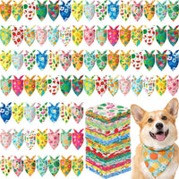 50 Pcs Halloween Dog Bandanas Bulk - 25.6 x 17.7 x 17.7 Inch / Summer / 100
