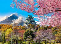 1000 Piece Jigsaw Puzzle, French Riviera Flower Market - Osaka Castle