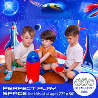 W&O Space Explorer Inflatable Fort with Lights & Sound - Galactic Aerodome - image 3