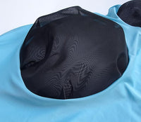 Horse Mesh Fly Mask with Ears, Soft Lycra Mesh Mask Anti-UV with Ears Pacific Blue, Full
