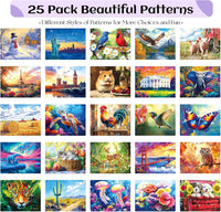 25 Pack Dementia Products for Elderly Reusable Water Doodle Coloring - Water Painting Kit / 25pack-C - image 2