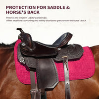 Tackmore Western Saddle Pad Breathable, Shock-Absorbing Saddle Pad