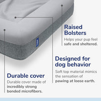 Casper Dog Bed, Plush Memory Foam - Gray / Small - image 2