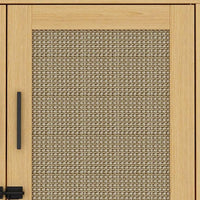 Lovinouse Large Cat Litter Box Enclosure,Hidden Kitty Litter Furniture with Sisal Covered Doors,2-Layer Wooden Cat Washroom Cabinet w/Adjustable Shelf,Side Table for Living Room,Natural