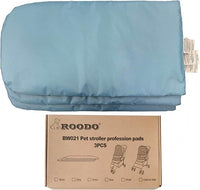 ROODO Pet Stroller Inner Pad for Exclusive Use,Original,Replaceable,Easy to Clean,Set of 3 pc(Sky Blue)