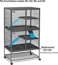 MidWest Homes for Pets 142PAN Replacement Pan for Midwest Cat Cage - Black / 34.5"L x 22.5"W x 1.1"H - image 4
