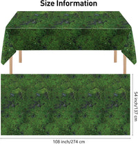 durony 2 Pieces Halloween Candy Corn Disposable Tablecloths 108 x 54 - 2 / Green Moss - image 2