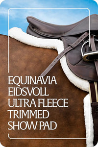 Equinavia Eidsvoll Shaped English Saddle Pad for Show Jumping with Ultra Fleece Trim