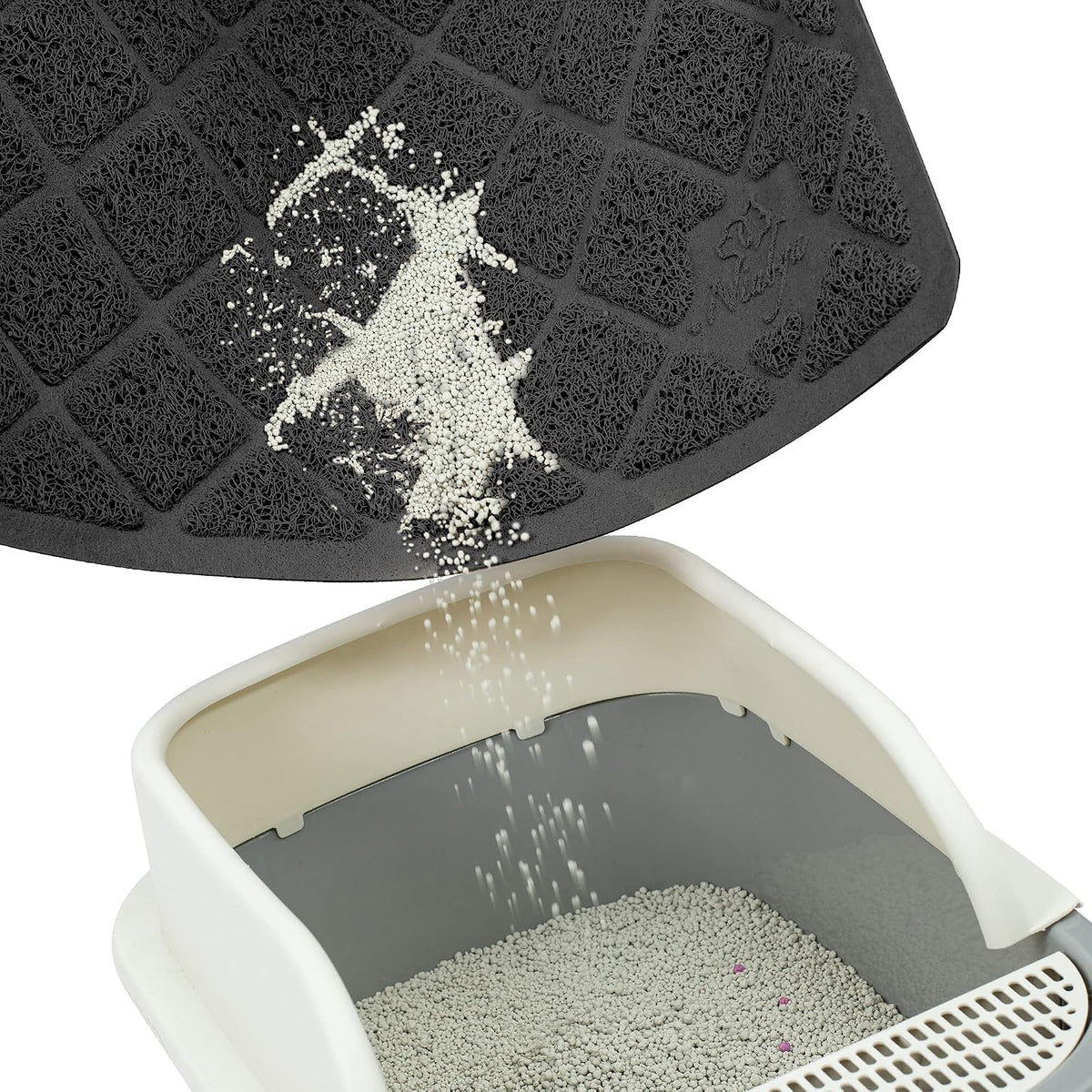 Niubya Premium Cat Litter Mat - Black / 1 Count (Pack of 1) / 23" x 14" - image 4