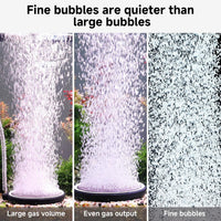 hygger Air Stone for Aquarium: Quiet High Dissolved Oxygen Diffuser - 8CM - image 3