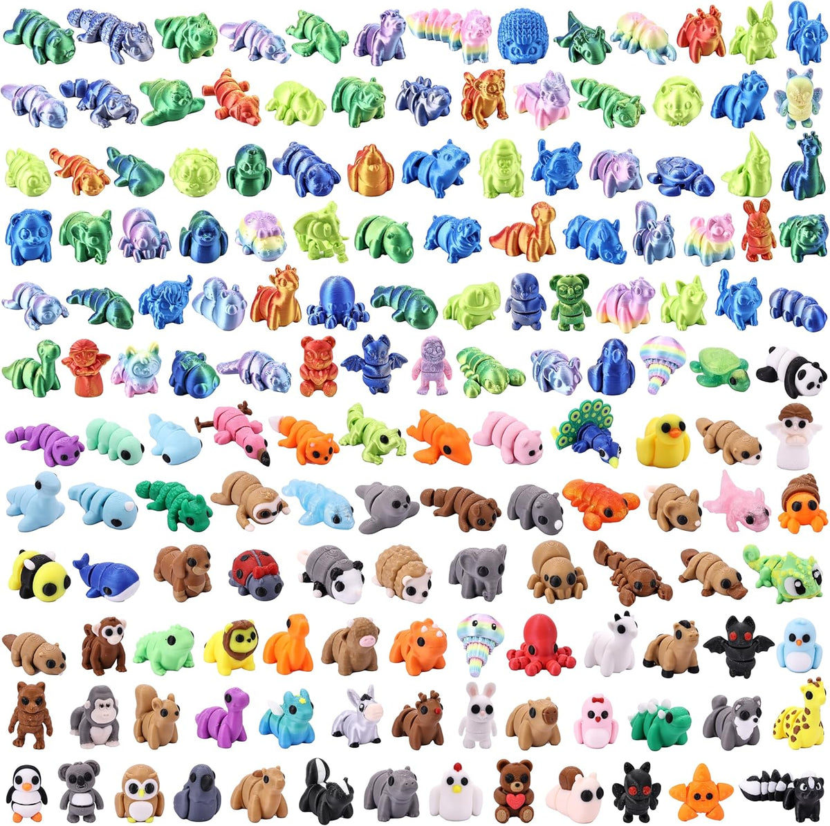 50 pcs 3D Printed Animal Figurines - Animal 156