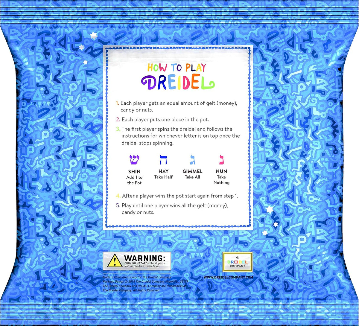 25-Pack Hanukkah Dreidels Multicolor Plastic Chanuka Draydels - 10-Pack - image 4