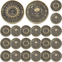 Misdary memento mori challenge coins in classic style copper finish with medallion box - view 5