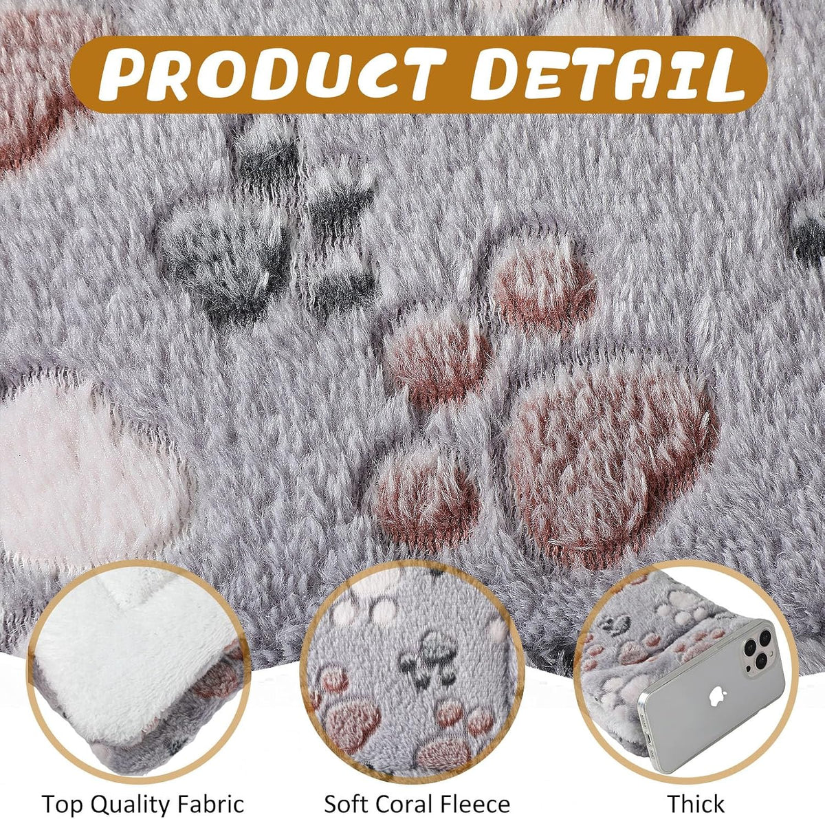 4 Pack Soft Pet Bed Mat Small Dog Crate Fleece – Essentials for Dogs - 13 x 19 Inches / Light Gray - image 3