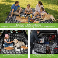 HelloTree SUV Trunk Cargo Liner for Dogs – Essentials for Dogs - Paw Print / 73" x 41" x 13" - image 3