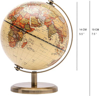 Annova Mini Antique Globe 4-inch / 10 cm - Brown-1 - image 3