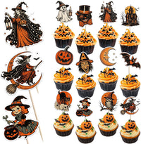 Rsstarxi 24 Have a Killer Birthday glitter horror cupcake toppers - view 9