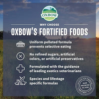 Oxbow Essentials Chinchilla Food, Made Alfalfa, Vitamin & Mineral Rich Food for Chinchillas, Small Animal Pet Pellets, Made in USA, High Fiber, 25 lb Bulk Bag