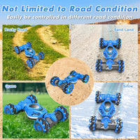Fosgoit Gesture Sensing RC Stunt Car - Blue-black - image 3