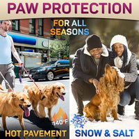 Dog Paw Balm for Dry Cracked Paws – Lick-Safe Moisturizer and Organic Paw Wax with Aloe & Vitamin E – Hot Pavement and Winter Snow Protection – Nose Safe – for All Breeds