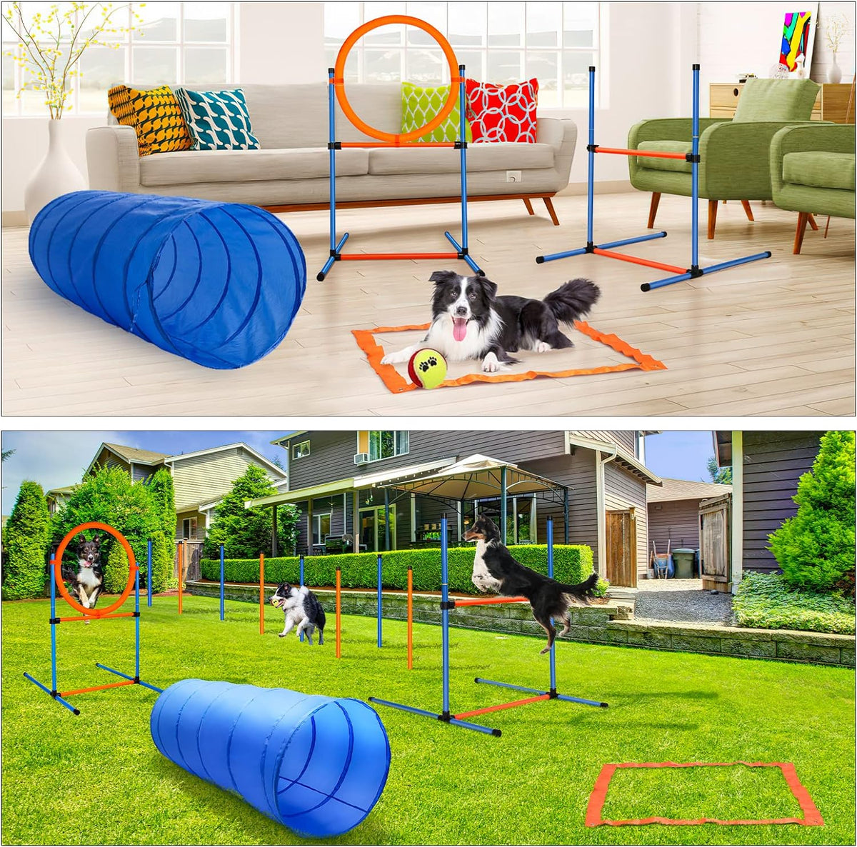 Dog Agility Training Equipment, Agility Hurdle, Weave Poles - image 3