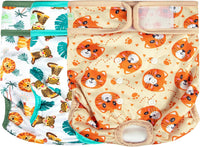 wegreeco Washable Reusable Premium Female Dog Diapers - Large / The King of Forest