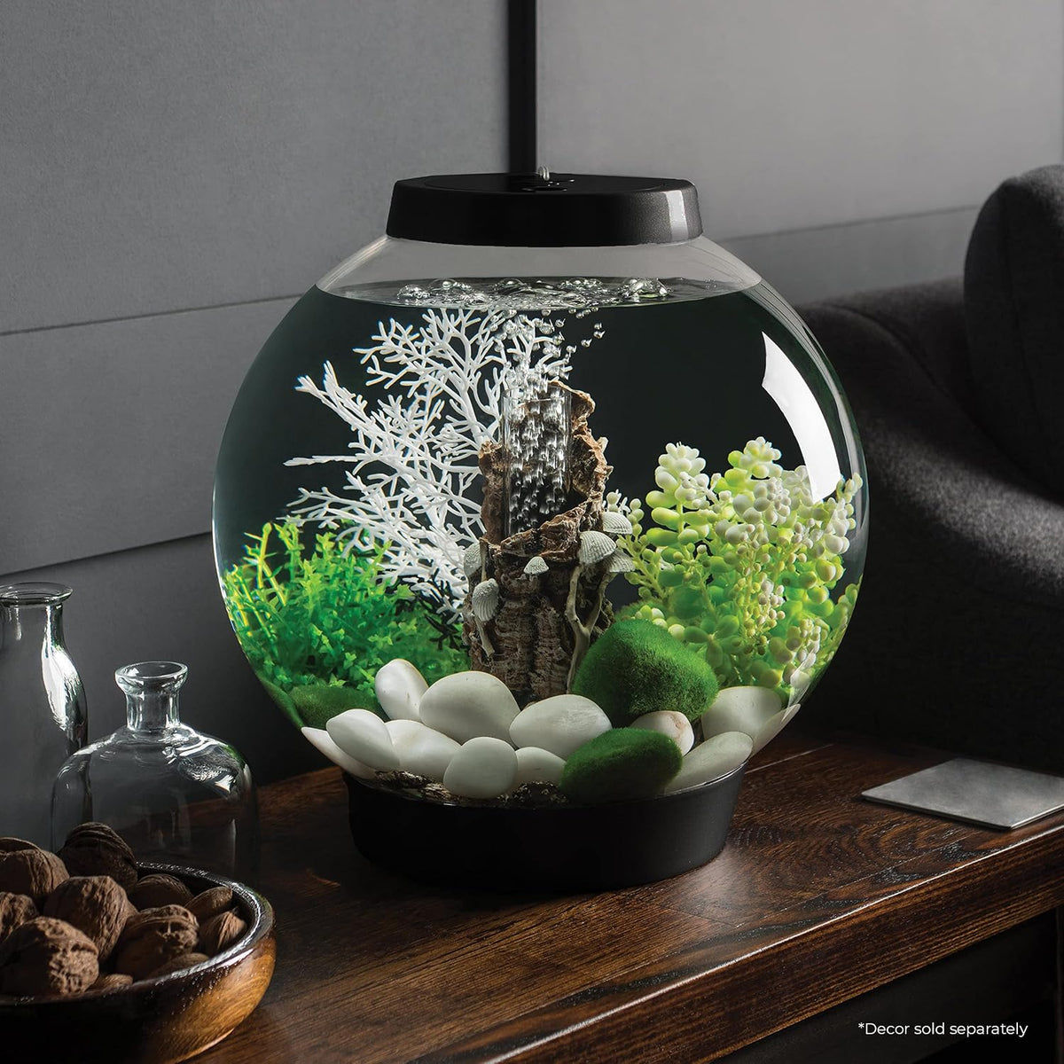 biOrb Classic 15 Acrylic 4-Gallon Aquarium with White LED Lights - LED Lighting / Black / 4 Gallon - image 2