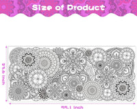 Dvbonike Jumbo Mandala Coloring Poster Giant Flower DIY Drawing Paper - Circular Flower - image 2