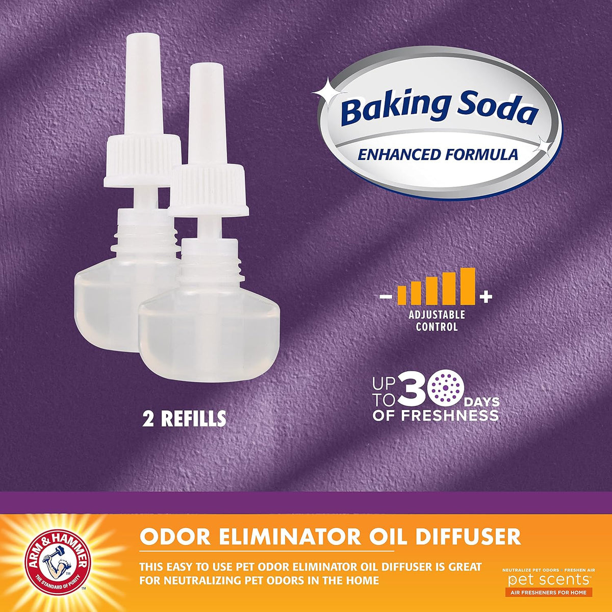 Arm & Hammer for Pets Plug-in Scented Oil Refills - Lavender Fields Refills / 1.34 Fl Oz (Pack of 2) - image 2