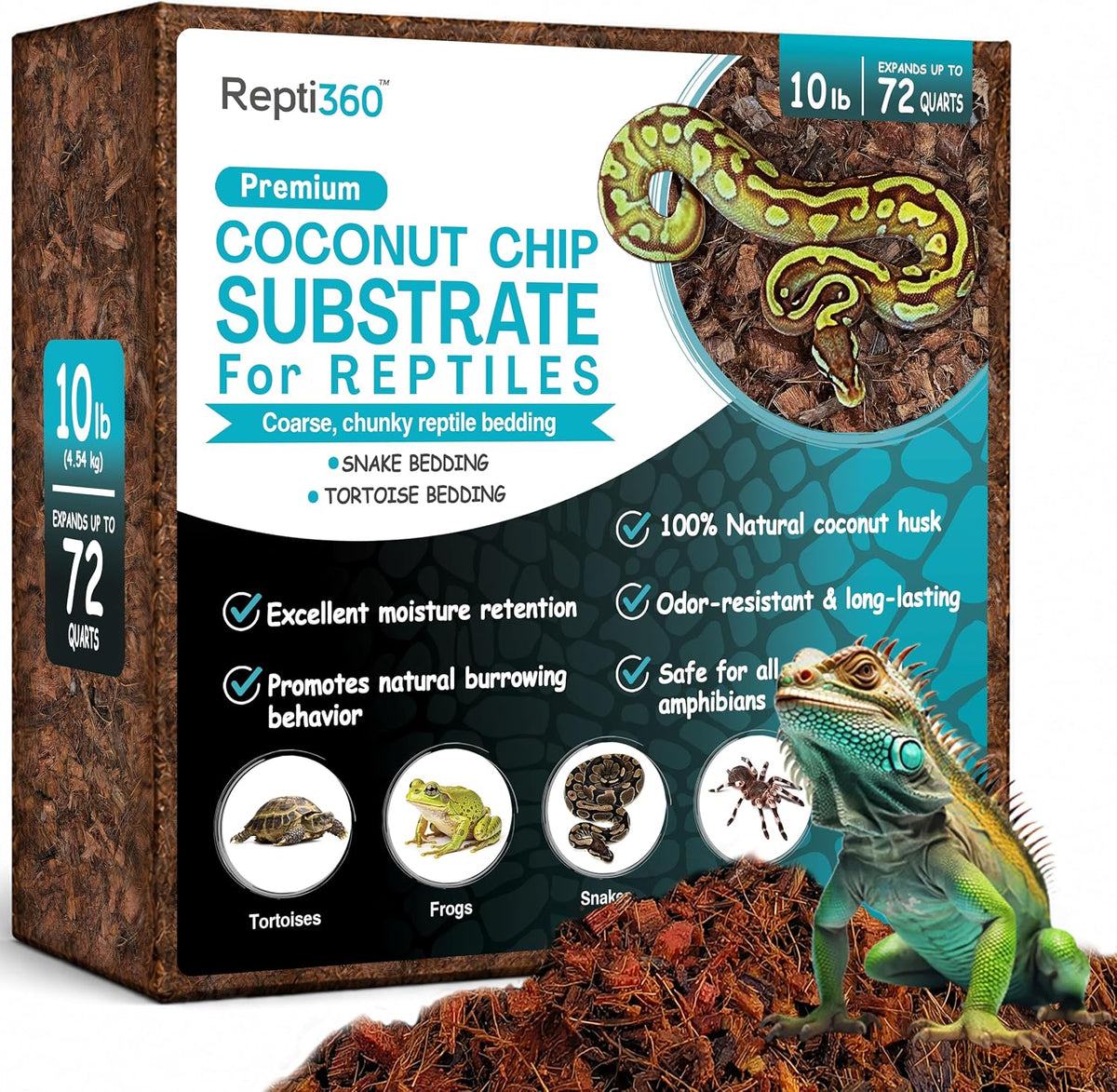 Premium Coconut Chip Substrate for Reptiles