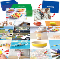 SpriteGru 50 double-sided verb flashcards with action pictures